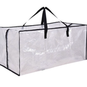 Storage Bag Heavy Duty Clear Plastic Bags With Handles 
 38x19 in, 6pcs,