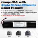 Replacement Battery for Neato Botvac D8 D9 D10 Series Robot Vacuum Cleaners, Compatible with Part Numbers 205-0026 205-0021 205-0023 205-0022 945-0381 945-0382 945-0376, 14.4V 6000mAh