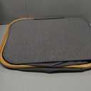 LONBET Laundry Basket with Lid, Made from Breathable Fabric | Aesthetic Clothes Hampers for Laundry with Side Handles & Sturdy Bamboo Frame (26 Gallons - Single, Gray)