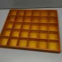  Wooden Storage Box 30 Compartments Sock Underwear Organizer Multi-purpose Desktop Display Tray