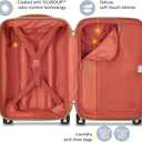 DELSEY PARIS Chatelet Air 2.0 - Hardside Carry on Plus 20 Inch - 360 Spinner Wheels - TSA Lock - USB Port- Lightweight Polycarbonate Travel Suitcase, Chocolate Brown