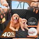 IJVAE Dog Seat Cover for Back Seat, Hard Bottom Back Seat Extender Holds 500 lbs, Waterproof & Nonslip Car Hammock for Large Pets, Comfortable Travel Seat Protector for SUV and Sedan (For Car/SUV/Small Truck)