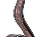 11.4" Tall Hand-Blown Glass Sculpture Murano-Style Sculpture Art Ornament Statue Figurines Home Decor Accent Piece Coastal Ocean Nautical Home Decor, Shelf, TV Stand, Tabletop Centerpieces, Wonderful Gift