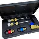Mastercool 58560 Eaton R134a Valve Core Remover/Installer Kit – for 8mm and 10mm Eaton-Style Cores – Includes R134a Fittings and Storage Case