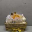 Bath & Body Gift Set, Luxury Home Spa Bath Gift Basket, Honey Almond Scented Bath Set, Pamper Gifts for Women & Teens, 15 Pcs Relaxing Home Spa Kit with Bubble Bath, Bath Salts, Body Lotion