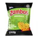 2 x Zambos Original Premium Plantain Chips, 5.3 oz Crunchy, Ridged Snack, Gluten Free, 1 Bag, BBD 07/24/2026