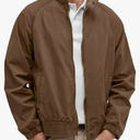 Comdecevis Men's Bomber Jacket Lightweight Windbreaker Casual Stylish Two-Way Zipper Coat for All Season Size M