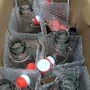 8 Pack [1 L / 33 fl. oz.] Swing Top Glass Bottles w/Airtight Stopper Lids  Flip Top Brewing Bottle for Fermentation, Kombucha, Mead, Vinegar, Beer, Kefir, Wine, Soda  With 8 Extra Seals & 2 Pourers