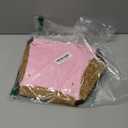 Dunzy Pink Christmas Tufted Gingerbread Bath Rugs 29.53 x 15.75 Inch Nonslip Bathroom Welcome Mat House Doormat Cute Soft Absorbent Bathtub Rug for Xmas Kitchen Door Decorations, 10" x 12"