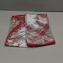 ZOBER 2 Pack Christmas Wreath Storage Container 24 Inch - Wreath Bag for Artificial Wreaths Box - Dual Zippered Wreaths Storage Bag with Durable Stitch Reinforced Handles - Red