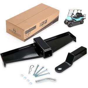 10L0L Golf Cart Trailer Hitch with Bumper Receiver Fits Club Car Precedent (2004+) Factory Style Rear Frame Only