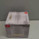 GLOBE Electric 66000135 1-Light Flush Mount Ceiling Light, Ceramic Effect Shade, Matte Off-White, Ribbed, Home Improvement, Dining Room, Kitchen