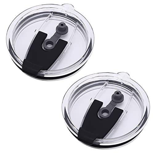 Replacement Tumbler Lids Spillproof 12 oz, Plastic Splash Resistant Lids Covers Spill Proof Tumbler Lid Cup Covers,Stainless Steel Tumbler Travel Cup Yeti,Ozark Trails (Yizhiling Trading) 5 Pcs