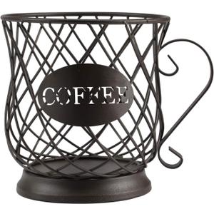 TreeLen Coffee K Cup Holder, K Pod Storage Organizer, Keurig Cup Holder for Countertops, Kcup Holders for 35 K cups  Matte Bronze
