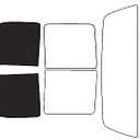 Rvinyl Window Tint Kit Compatible with Ford F-250 1999-2007 4 Door - Black 5% - Single Ply No Bubble Film - Do it Yourself Vehicle Front Precut Kit