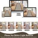 Ileading Hallway Runner Rug 2'x10' Heavy-Duty Durable Entryway Floor Mat with Non Slip Rubber Backing for Busy Traffic Extended Indoor Doormat Machine Washable Brown Kitchen Throw Rug for Corridor