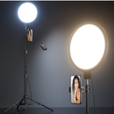 10.2" Ring Light with 69" Tripod Stand and Phone Holder Kit, Full-Screen Zoom Light for Video Recording, Makeup, Live Stream, Dimmable LED Selfie Ring Light Tripod for iPhone with Remote
