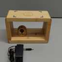 Bamboo Charging Station for Multiple Devices, 15W Fast Wireless Charger Night Light with 3 Color& 4 Adjustable Brightness, Night Stand Charger Station for iPhone/iWatch/AirPods (6953)