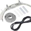 WE49X20697 WE3M26 Dryer Bearing Kit by Techecook - Replacement for GE Hotpoint Dryer - Package Includes WE3M26 Top Bearing WE1M504 WE1M1067 Drum Slides WE12M29 Dryer Belt WE09X20441 Dryer Felt