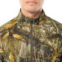 Realtree Men's 1/4 Zip Performance Pullover with Mock Neck, Realtree Edge, Large