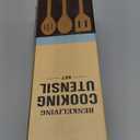 Silicone 10 Pcs Kitchen Cooking Utensils Set, Recycled Materials Certification, BPA Free Spatula Set with Heat Resistant Wood Handles for Nonstick Cookware, Cream White