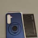 for Samsung Galaxy S25 Plus Case Magnetic Compatible with MagSafe Wireless Charging,with Screen Protector,for S25+Plus Case with Stand Ring Anti-Scratch Shockproof Heavy Duty Protection Blue