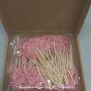 M METERXITY 60-Pack Bow Cupcake Toppers, Ribbon Bow Cake Toppers Plaid Bowknot Cupcake Picks Birthday Cake Decor for Bridal Shower/Wedding/Bachelorette Party/Birthday Decor [Red]