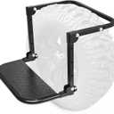 Auto Dynasty Folding Tire Step for Pickup Truck, SUV and RV, Adjustable Portable Mounted Wheel Step Fit Most Tire from 9" to 13", Rated up to 330 Lbs, Non-Slip Texture Surface
