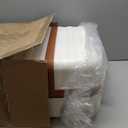 Kono Expandable 28 Inch Large Checked Luggage: ABS+PC Hardside Trolley Travel Case - Hard Shell Suitcase with TSA Lock, Cream - Brown