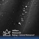 2 x Waterproof Car Seat Covers, Car Seat Covers Full Set, Black Seat Covers for Cars, Airbag Compatible, Universal Fit Most Car, Sedan, Part Truck & SUVBlack