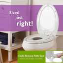 Mayfair NextStep Slow-Close Toilet Seat with Built-In Toddler Potty Training Seat, Removable, White, Round