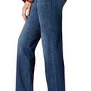 Women's Relaxed Fit Straight Leg Jean, Jaded,Size 14 Short