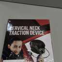 Yun Meng Lakes Neck Stretcher, Inflatable Neck Stretcher, Cervical Neck Traction Device, Neck Pain Relief, Adjustable Inflatable Neck Brace and Cervical Traction, Decompression Home Use (Purple)