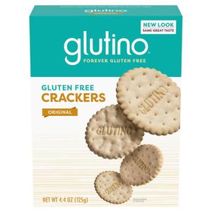 Glutino Gluten Free Snack Crackers, Premium Rounds, Original, 4.4 oz (EXP 07/28/26)
