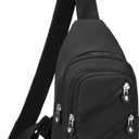 Banelu Sling Bag Crossbody Sling Backpack for Women Men, Small Chest Bag Daypack Fanny Pack Cross Body Bag for Outdoors Hiking Traveling