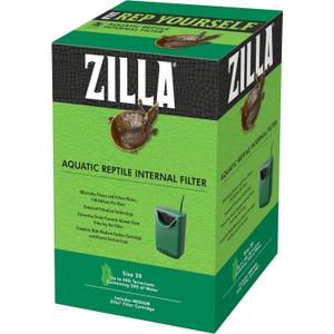 Zilla Aquatic Pet Reptile Internal Water Filter, For Up To 20 Gallons