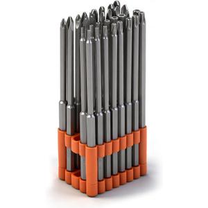 HORUSDY 32-Piece 1/4" Shan Extra Long Security Power Bit Set, 6" Long Tamper Proof Security Bits, S2 Steel.
