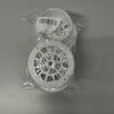 2 x VYH 2-3/4" Gutter Downspout Guards, Gutter Strainer, Prevent Leaves and Debris from Clogging The Drain Screen. for Round Gutter outletsWhite, 2 Pack