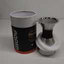 asobu Insulated Pour Over Coffee Maker (32 oz.) Double-Wall Vacuum, Stainless-Steel Filter and Take on the Go Carafe (Silver)