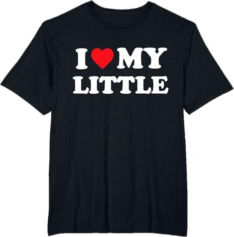 I Heart My Big Funny Matching Little Big Sorority TShirt size m
