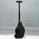 Korky BeehiveMAX Hideaway - Heavy Duty Toilet Plunger with Holder in Black - Drip Free Carry-Seals All Bowl Shapes Powerful Clog Removal, 97-5B