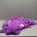 Inner Wish Womens Plush Fleece Robe, Cozy Warm Bathrobe Fuzzy Female Spa Robe With Pockets (Small-Medium, Violet)