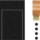 Dog Nail Scratch Board - Bamboo Nail Trimming Pad with Treat Drawer Box - File for Scratching Dogs Nails Naturally - Includes Non Slip Rubber Feet & Extra Filing Draw & Grooming Brush