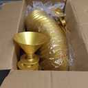 100 Pcs Gold Plastic Martini Glasses 5 oz Disposable Cocktail Glasses Mini Martini Cups for Wedding Graduation Party Mother's Day Summer Birthday Espresso Wine Champagne Ice Cream
