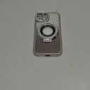 Magnetic Case for iPhone 15 with Holder Stand, [Compatible with Magsafe] Bling Glitter Diamonds Rhinestone Camera Lens Protector for Woman Girly Cute Phone Cover for iPhone 15 6.1" (Silver)