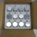 12 Pcs Mini Mason Jar with Handles,1.7oz/50ml,Premium Shot Glasses with Leakproof Lids for Drink,Dessert,Condiments,Jams,Candle,Craft (12)