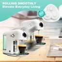 Appliance Sliders - Self-Adhesive Furniture Movers for Kitchen Appliances, Air Fryers, Trash Cans - 360 Swivel Mini Rollers for Easy Moving & Smooth Glide (Nylon, 4)