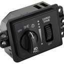 ZAPOSTS 56045537AB Headlamp Dimmer Switch Fog Light for 2002-2005 Dodge Ram 1500 2500 3500 Pickup,2003 Dodge Ram 1500 2500 3500 Van.Replaces:56045537AC HLS1111 1S3852