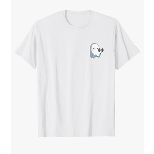 Port & Company Ghost Weightlifting Pocket Funny Ghost Workout Halloween T-Shirt M