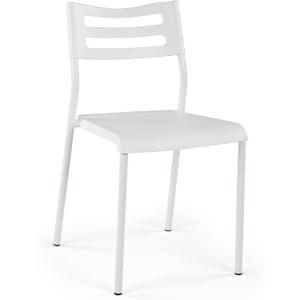 Humble Crew Desk Chair no Wheels, White, 16"W x 19"D x 30"H, 200 lbs Max - Lightweight Plastic Chair for Small Spaces - Premium Stackable Minimalist Chair for Office, Dorm, Bedroom, Dining, and More